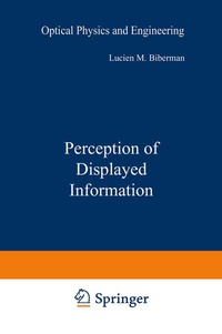 Enlarge image Cover: Perception of Displayed Information - Springer