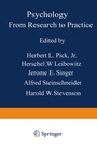 Cover: Psychology: From Research to Practice - Springer
