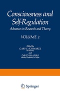 Cover: Consciousness and Self-Regulation - Springer