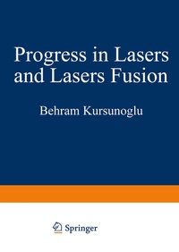 Enlarge image Cover: Progress in Lasers and Laser Fusion - Springer