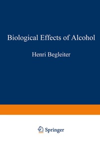 Enlarge image Cover: Biological Effects of Alcohol - Springer