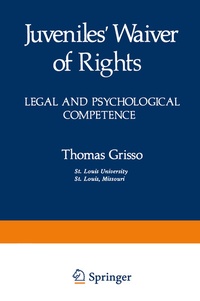Enlarge image Cover: Juveniles' Waiver of Rights - Springer