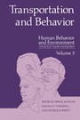 Cover: Transportation and Behavior - Springer