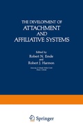 Cover: The Development of Attachment and Affiliative Systems - Springer