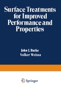 Cover: Surface Treatments for Improved Performance and Properties - Springer