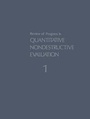 Cover: Review of Progress in Quantitative Nondestructive Evaluation - Plenum Publishing Corporation