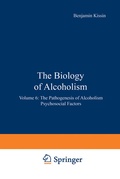Cover: The Biology of Alcoholism - Springer