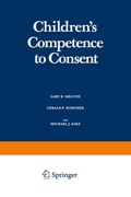 Cover: Children's Competence to Consent - Springer