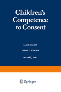 Enlarge image Cover: Children's Competence to Consent - Springer