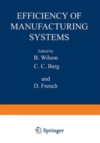 Enlarge image Cover: Efficiency of Manufacturing Systems - Springer