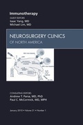 Cover: Immunotherapy, An Issue of Neurosurgery Clinics - Saunders