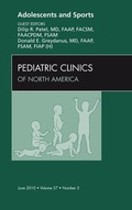 Cover: Adolescents and Sports, An Issue of Pediatric Clinics - Saunders