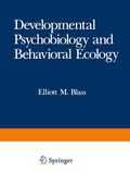 Cover: Developmental Psychobiology and Behavioral Ecology - Springer