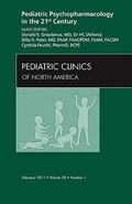 Cover: Pediatric Psychopharmacology in the 21st Century, An Issue of Pediatric Clinics: Volume 58-1 - Saunders