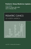 Cover: Pediatric Sleep Medicine Update, An Issue of Pediatric Clinics: Volume 58-3 - Saunders