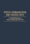 Cover: Speech Communication and Theater Arts - Springer
