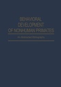 Cover: Behavioral Development of Nonhuman Primates - Springer