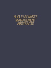 Enlarge image Cover: Nuclear Waste Management Abstracts - Springer