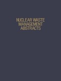 Cover: Nuclear Waste Management Abstracts - Kluwer Academic / Plenum Publishers