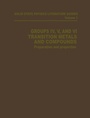 Cover: Groups IV, V, and VI Transition Metals and Compounds - Springer