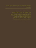 Cover: Groups IV, V, and VI Transition Metals and Compounds - Springer