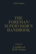 Cover: The Foreman/Supervisor's Handbook - Springer