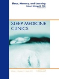 Cover: Sleep, Memory and Learning, An Issue of Sleep Medicine Clinics - Saunders