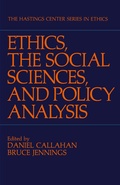 Cover: Ethics, The Social Sciences, and Policy Analysis - Springer