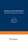 Cover: Surfaces and Interfaces I - Springer