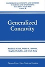 Cover: Mathematic Concepts and Methods in Science and Engineering: Generalized Concavity Vol 36 - Kluwer Academic / Plenum Publishers