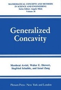 Cover: Mathematic Concepts and Methods in Science and Engineering: Generalized Concavity Vol 36 - Kluwer Academic / Plenum Publishers