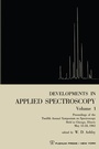 Cover: Developments in Applied Spectroscopy Volume 1 - Springer