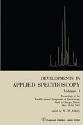 Cover: Developments in Applied Spectroscopy Volume 1 - Springer