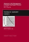 Bild: Advances in the Management of Benign Esophageal Diseases, An Issue of Thoracic Surgery Clinics: Volume 21-4 - Saunders