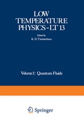 Cover: Low Temperature Physics-LT 13 - Springer