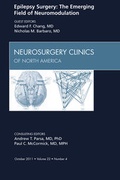 Cover: Epilepsy, An Issue of Neurosurgery Clinics - Saunders