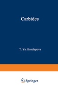 Cover: Carbides - Springer