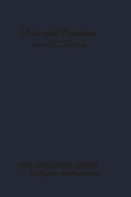 Cover: Principal Functions - Springer