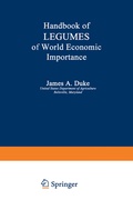 Cover: Handbook of LEGUMES of World Economic Importance - Springer