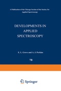 Cover: Developments in Applied Spectroscopy - Springer