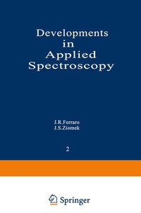Enlarge image Cover: Developments in Applied Spectroscopy - Springer