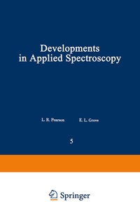 Enlarge image Cover: Developments in Applied Spectroscopy - Springer