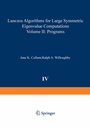 Cover: Lanczos Algorithms for Large Symmetric Eigenvalue Computations Vol. II Programs - Birkhauser Boston Inc