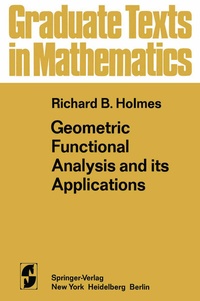 Enlarge image Cover: Geometric Functional Analysis and its Applications - Springer