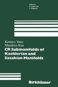 Bild: CR Submanifolds of Kaehlerian and Sasakian Manifolds - Birkhauser Boston Inc