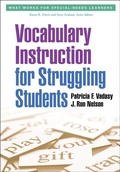 Cover: Vocabulary Instruction for Struggling Students - Guilford Press