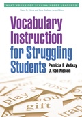 Cover: Vocabulary Instruction for Struggling Students - The Guilford Press