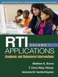Cover: RTI Applications, Volume 1 - Guilford Press