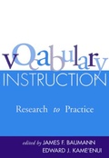 Cover: Vocabulary Instruction - Guilford Publications