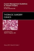Bild: Current Management Guidelines in Thoracic Surgery, An Issue of Thoracic Surgery Clinics: Volume 22-1 - Saunders